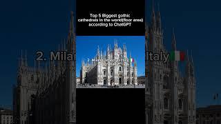 5 Biggest gothic Cathedrals#fyp #cathedral