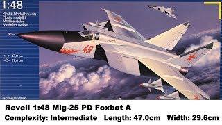 Revell 1:48 Mig-25 PD "Foxbat" A Kit Review