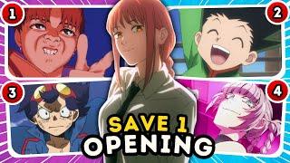  Save One Anime OPENING from Anime with ONLY ONE Opening  Anime Quiz