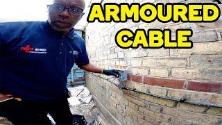 Spurring from a consumer unit | working with armoured cable