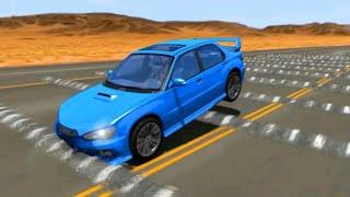 Beamng Drive Road Car Crash | Rintangan paling ekstrim