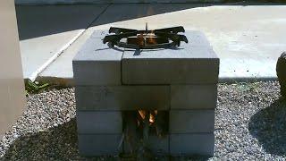 The 16 Brick Rocket Stove - Quick "30 second" Build - Easy DIY - simple Instructions