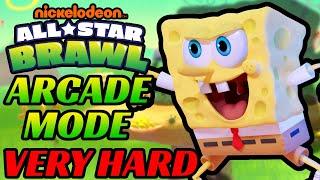 Nickelodeon All-Star Brawl | Arcade Mode: SpongeBob (Very Hard)