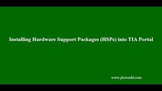 Installing Hardware Support Packages (HSPs) into TIA Portal | PLCWorld