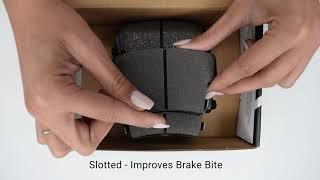 KFE1057-104 QuietAdvanced Rear Ceramic Brake Pad Unboxing