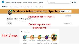 Business Administration Specialist|| Create reports and dashboards|| Part 1|| Challenge 4