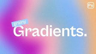 Grainy Gradient Background in Photoshop | Quick Photoshop Tutorial | Trendy Grainy Background |