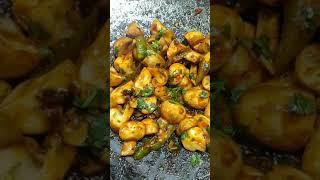 2 mins Mushroom recipe | झटपट मशरूम सब्जी મશરૂમ સાક Quick recipes easy mushroom bhaji sabji #shorts