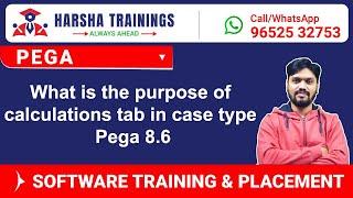 What is the purpose of Calculations Tab in Case Type Pega 8 6