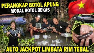 JACKPOT!! PERANGKAP CHANNA LIMBATA BOTOL APUNG DI ALAM LIAR