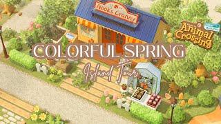 Colorful Spring Island // Animal Crossing New Horizons Island Tour