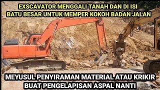 Batu Jomba Terbaru // Sore Ini Excavator Mengisi Batu Kedalam Galian // Mudik Masih Ramai