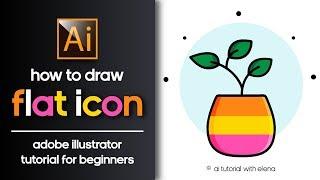 HOW TO DRAW A FLAT ICON? ADOBE ILLUSTRATOR TUTORIAL