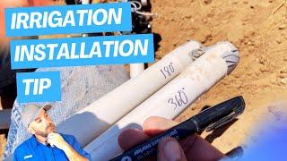 Simple Irrigation Installation Tip That Will Save Time And Frustration