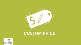 Custom Price Magento Extension