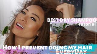 BEST dry shampoo -  how to use nvenn's 'clean' dry shampoo - PREVENT DOING MY HAIR EVERYDAY - 