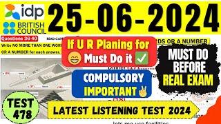 IELTS Listening Practice Test 2024 with Answers | 25.06.2024 | Test No - 479