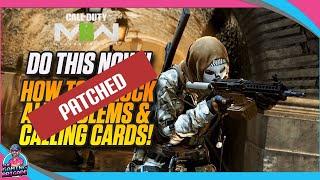 (PATCHED) HOW TO UNLOCK ALL EMBLEMS & CALLING CARDS RIGHT NOW | CALL OF DUTY MODERN WARFARE II