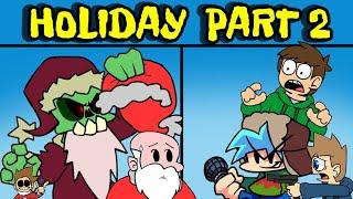 Friday Night Funkin' The Holiday Mod Part 2 Full Week + Cutscenes | Christmas FNF Mod/Hard