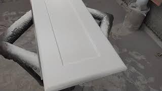Покраска мебельных фасадов из МДФ в матовый белый