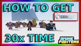 HOW TO GET 30x TIME MULTI IN ANIME FIGHTERS SIMULATOR! *INFINITE DIVINE METHOD*