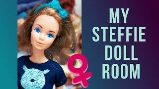  My #Steffie Barbies, doll room box tour *DodaDolls*