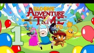Bloons Adventure Time TD : Gameplay Walkthrough part-1 tutorial - on Android)
