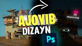  PHOTOSHOP AJOYIB DIZAYN YARATISH / UZBEK TILIDA