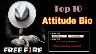 Attitude Bio For Free Fire || Best Bio For Free Fire Profile 