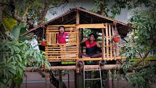 primitive technology tree house | വീട്ടിൽ തന്നെ ഒരു അടിപൊളി ഏറുമാടം ഉണ്ടാക്കിയാലൊ