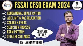 FSSAI Recruitment 2024 | Central Food Safety Officer (CFSO) | Full Information | FSSAI Vacancy 2024