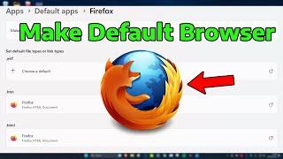 How To Make Mozilla Firefox Default Web Browser in Windows