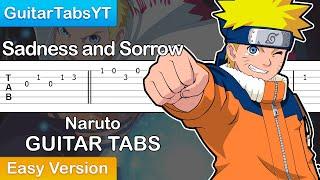 Naruto - Sadness and Sorrow Guitar Tutorial | Guitar Lesson + TABS (Easy Version)