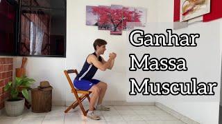 Treino de pernas e glúteos para ganhar massa muscular | EM CASA