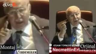 Erbakan'ın konuşmasındaki 'AKP' kesilmiş