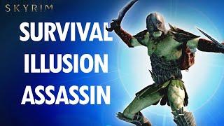 Skyrim Anniversary: How to Make an OP LEGENDARY SURVIVAL ILLUSION ASSASSIN Build...