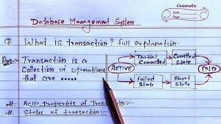 DBMS Transaction & It's State (ACID Property) | Learn Coding