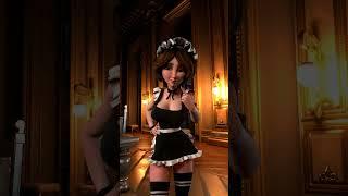 3D Animation - Displeased maid / 3д анимация девушки в Blender #shorts #animation #cg #gamereal #3d