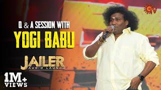 Yogi Babu's Speech | Jailer Audio Launch | Superstar Rajinikanth | Sun TV