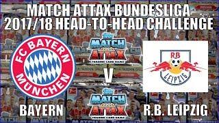 BAYERN v RED BULL LEIPZIG | Match Attax BUNDESLIGA 2017/18 | HEAD-TO-HEAD CHALLENGE!