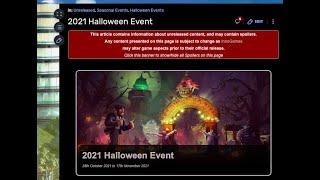 FoE 2021 Halloween Event - The Basics