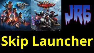 Skip Launcher ; GOG ; Larian Studios ; Baldur's Gate 3 ; Divinity Original Sin 2