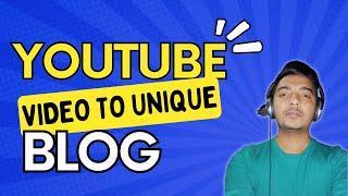 YouTube Video to Article Generator | How to Convert YouTube Video to Text | GoCharlie Ai Review