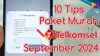 Tips Cara Dapat Paket Murah Telkomsel September 2024 | 8 Kode Dial Paket Murah Telkomsel 2024