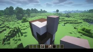 How to build a Cow statue simple and easy #minecraft #minecraftminibuild