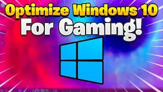 How To OPTIMIZE Windows 10 For Gaming (WORKING IN 2022)!!!