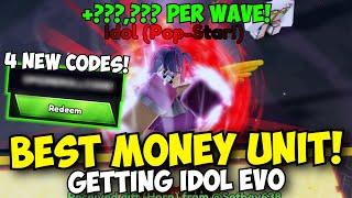 [4 NEW CODES] Getting the NEW BEST MONEY UNIT Idol ULTIMATE EVO in Anime Last Stand!