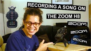 I test the Zoom H8 in music app mode - quick review 8 track recording