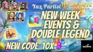 Infinite Magicraid-New Redeem Code & New Week Events & Double Legend Banner