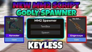 ( CHRISTMAS ) NEW MM2 SCRIPT GODLY SPAWNER KEYLESS | DIRECT LINK ( PASTEBIN )